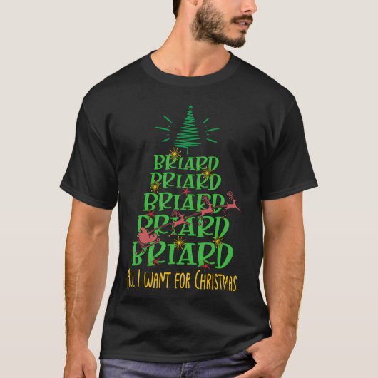 ブリードクリスマスドッグはクリスマスの友人を育てる Tシャツ (正面)