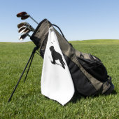 ブリードドッグ – ハロウィンムーンシルエットオーバーサイズT ゴルフタオル (グリーン)