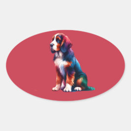 ブリードドッグ 楕円形シール
