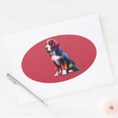 ブリードドッグ 楕円形シール (封筒)