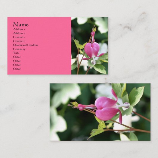 ブリードハートフラワー撮影名刺 名刺 (正面/裏面)