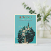 ブリード湖、ジュリアン・アルプス、スロベニア ポストカード (スタンド正面)