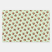 ブリード絵を描ズ・タウニー・ブラック・オーバーレイ可愛いドッグアート ラッピングペーパーシート (正面)