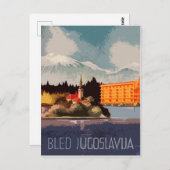 ブリード、ジュゴスラビア、クロアチア、ヴィンテージ旅行 ポストカード (正面/裏面)