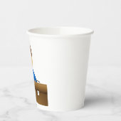 ブリーフケースを持つビジネスパーソンのアイコン 紙コップ (左)