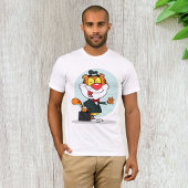 ブリーフケースを持つ微笑み虎はTシャツを繕う Tシャツ