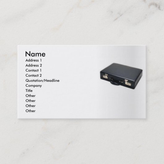 ブリーフケースプロファイルカード 名刺 (正面)
