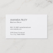ブリーフケース |ビジネス（白） 名刺 (裏面)