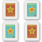 ブリーフマルケンvom Weihnachtsmannステッカー シール (正面)