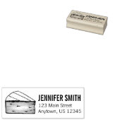 ブリーフランスのチーズウェッジ食品アドレパーソナライズされたス ラバースタンプ (押印)