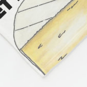 ブリーブリーチーズウェッジおもしろいグルメブリーチーズウェッジ フリースブランケット (角)