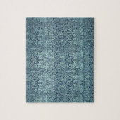 ブリールウサギbyウィリアム・モリス青いテキスタイルパターン ジグソーパズル (縦)