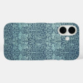 ブリールウサギbyウィリアム・モリス青いテキスタイルパターン Case-Mate iPhoneケース (裏面 (横))