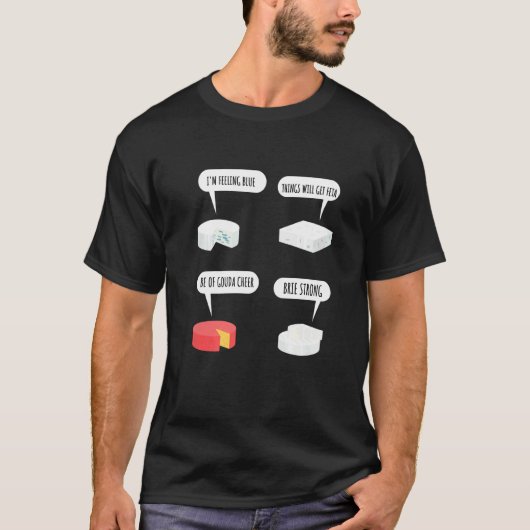 ブリー・フェタとゴーダチーズのパンス Tシャツ (正面)