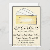 ブリー(Be)私たちのゲストワインとチーズパーティーグルメ 招待状 (正面/裏面)