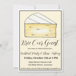 ブリー（Be）Our Guest ワイン＆チーズパーティーフード 招待状