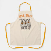 ブルおもしろいシートヴィンテージハロウィーン エプロン (正面)