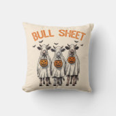 ブルおもしろいシートヴィンテージハロウィーン クッション (正面)