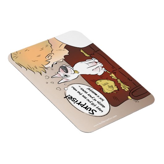 ブルおもしろいテリアマンガ冷蔵庫用マグネット マグネット (右側)