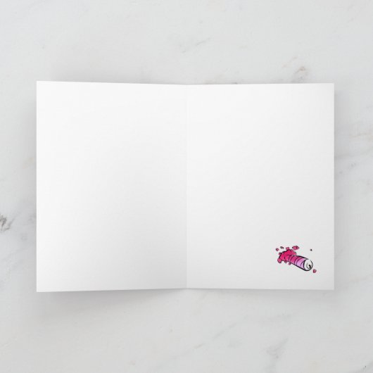 ブルおもしろいテリア漫画カード「ハッピーバースデー」 カード (内部)