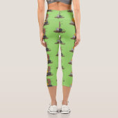 ブルおもしろいドライビングブルドーザー カプリレギンス (裏面)