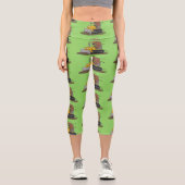 ブルおもしろいドライビングブルドーザー カプリレギンス (正面)