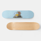 ブルおもしろいドライビングブルドーザー スケートボード (横)