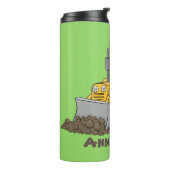 ブルおもしろいドライビングブルドーザー タンブラー (回転左)