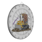 ブルおもしろいドライビングブルドーザー ダーツボード (正面左)