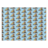 ブルおもしろいドライビングブルドーザー テーブルクロス (正面(横))