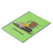 ブルおもしろいドライビングブルドーザー ノートブック (左側)