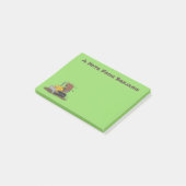 ブルおもしろいドライビングブルドーザー ポストイット (アングル)