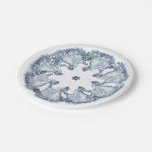 ブルお洒落ーヘンチキン、ネストウォーターカラーデルフト ペーパープレート (アングル)