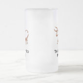 ブルない計画Bブラウン フロストグラスビールジョッキ (中央)