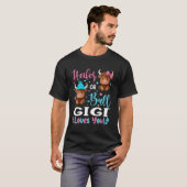ブルまたは雌牛 ギギが大好き ハイランドカウラバー Tシャツ (正面フル)