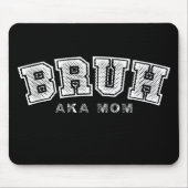 ブルアカママおもしろいマザーズデイレトロヴィンテージ マウスパッド (正面)