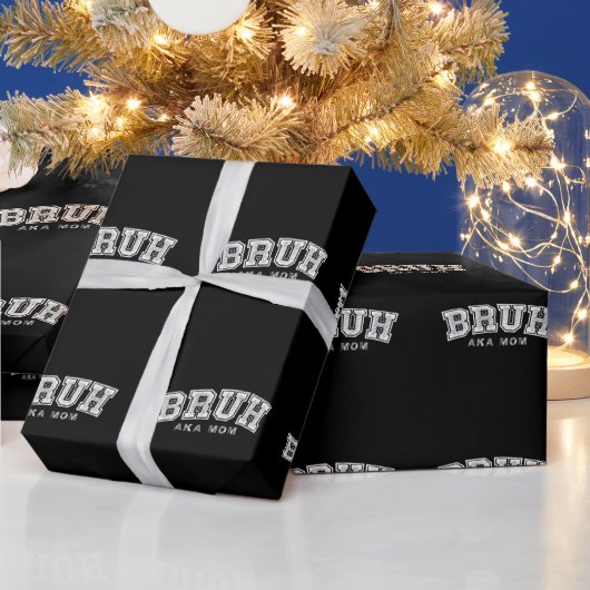 ブルアカママおもしろいマザーズデイレトロヴィンテージ ラッピングペーパー (クリスマス)