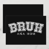 ブルアカママおもしろいマザーズデイレトロヴィンテージ 招待状 (正面/裏面)