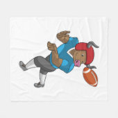 ブルアットサッカースポーツ フリースブランケット (正面(横))