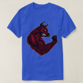 ブルアットザジムトレーニングフィットネス筋力 Tシャツ (デザイン正面)