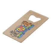 ブルアンドボーランパントBBQコートオブアームズ クレジットカード栓抜き (正面アングル)