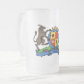 ブルアンドボーランパントBBQコートオブアームズ フロストグラスビールジョッキ (正面左)