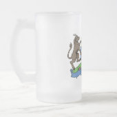 ブルアンドボーランパントBBQコートオブアームズ フロストグラスビールジョッキ (左)