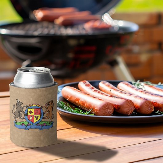 ブルアンドボーランパントBBQコートオブアームズ 缶クーラー