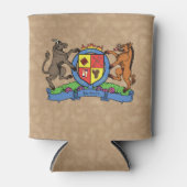 ブルアンドボーランパントBBQコートオブアームズ 缶クーラー (正面)