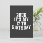 ブルイッツマイ17誕生日17歳誕生日 招待状 (スタンド正面)