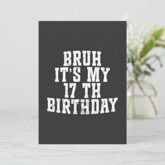 ブルイッツマイ17誕生日17歳誕生日 招待状 (スタンド正面)