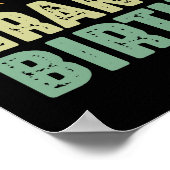 ブルイットおじいちゃんの誕生日おもしろいおじいちゃん ポスター (角)