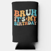 ブルイットイマイ誕生日グルービーレトロ スリム缶クーラー (正面)