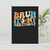 ブルイットイマイ誕生日グルービーレトロ 招待状 (スタンド正面)